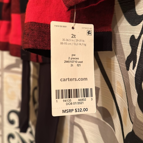 NWT Carter’s 2 pc. red and black set - Picture 5 of 5